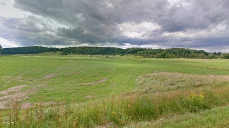 expansive farm field on Ballard farm in Hinesburg in summer